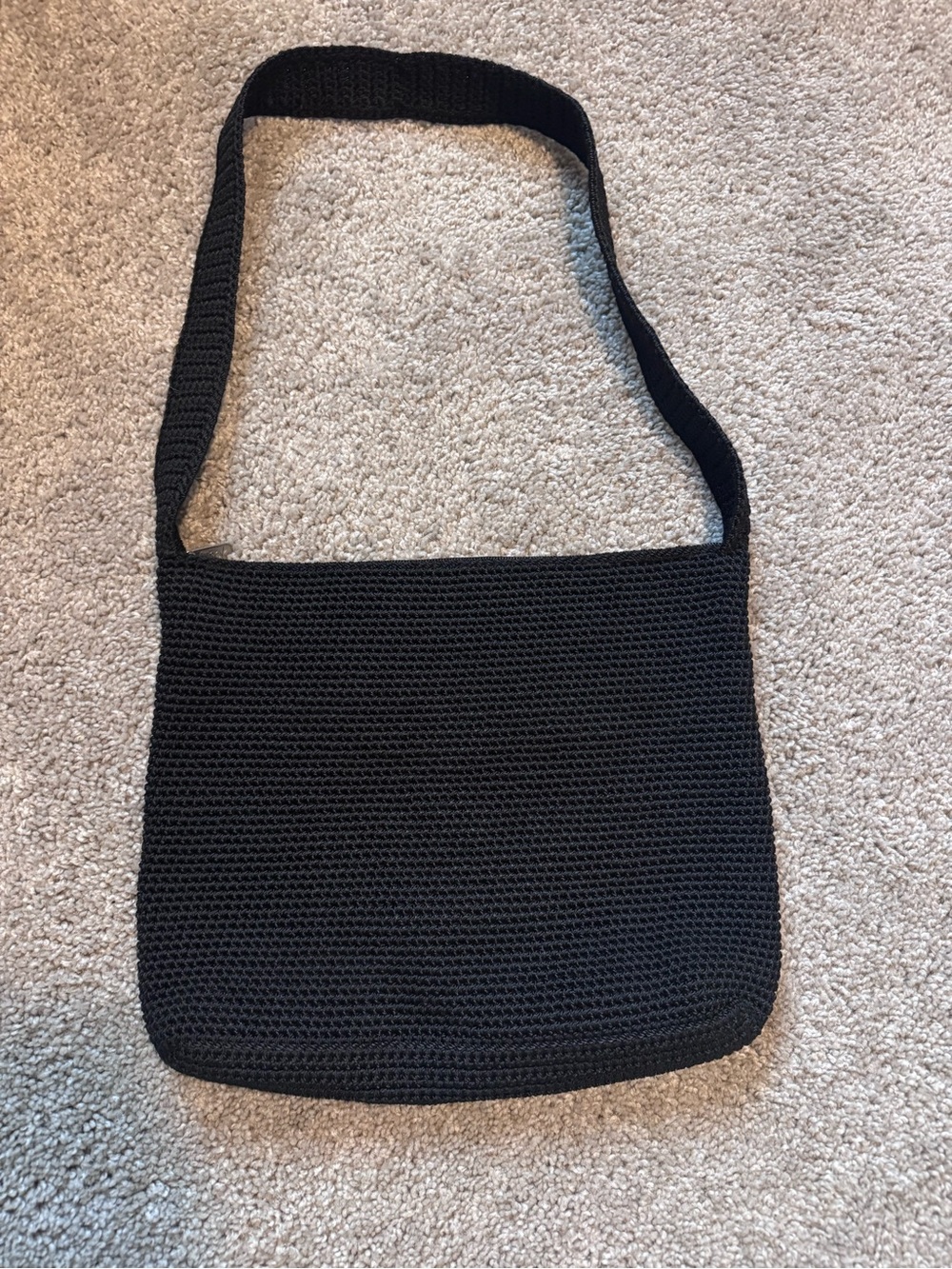 The Sak black crochet purse
